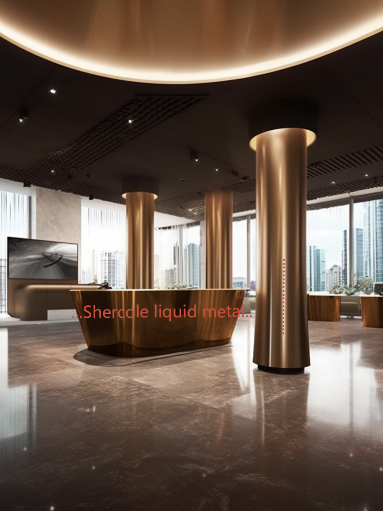 液態(tài)金屬能應(yīng)用到售樓部哪方面裝飾？